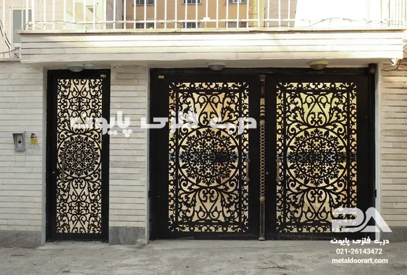 عکس مدل 055 درب فلزی پایون نمونه اجراشده در تبریز 19212