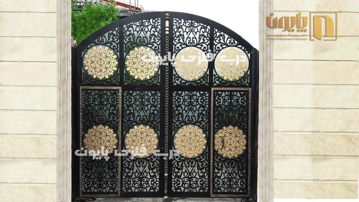 عکس درب فلزی حیاطی پایون مدل 055 با اندازه سفارشی 19213