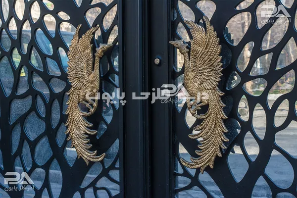 عکس مدل 057 درب فلزی پایون ار نمای نزدیک 19254