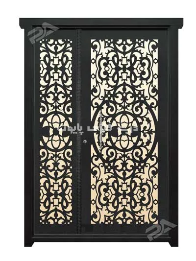 عکس درب فلزی پایون مدل 058 اندازه یک و نیم لنگه 19265