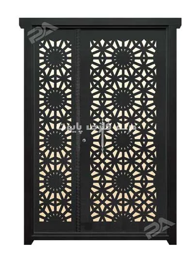 عکس اندازه یک و نیم لنگه مدل 059 درب فلزی پایون 19314