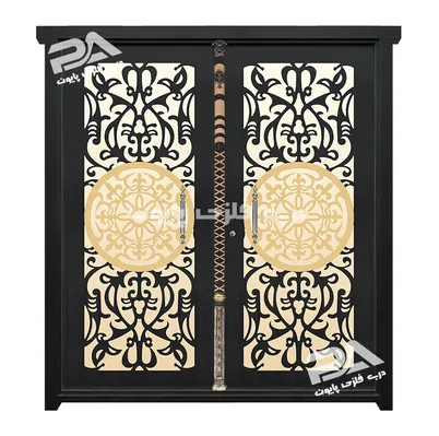 عکس درب فلزی پایون مدل 067 اندازه دو لنگه یا ماشین رو 19342