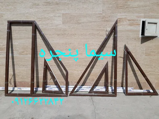 عکس پنجره خم یو پی وی سی 20355