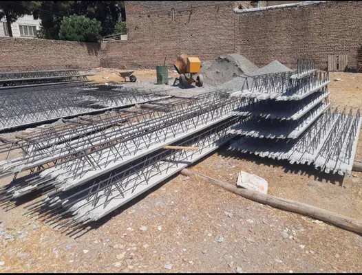 عکس تیرچه های بتنی تولیدی کارگاه مهندس نعمی 21178