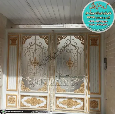 عکس درب فلزی , درب ورودی ساختمان , درب آهنی , درب شیک , درب کلاسک , درب مدرن , درب ورودی , درب نفررو , درب , درب ساختمان 21608