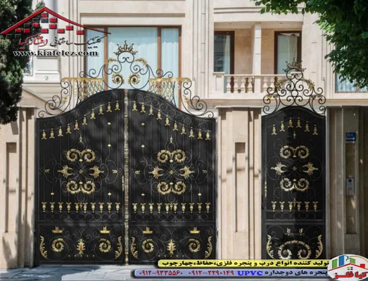 عکس درب فلزی , درب ورودی ساختمان , درب آهنی , درب شیک , درب کلاسک , درب مدرن , درب ورودی , درب نفررو , درب , درب ساختمان 21609