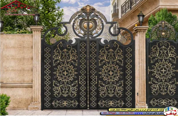 عکس درب فلزی , درب ورودی ساختمان , درب آهنی , درب شیک , درب کلاسک , درب مدرن , درب ورودی , درب نفررو , درب , درب ساختمان 21612