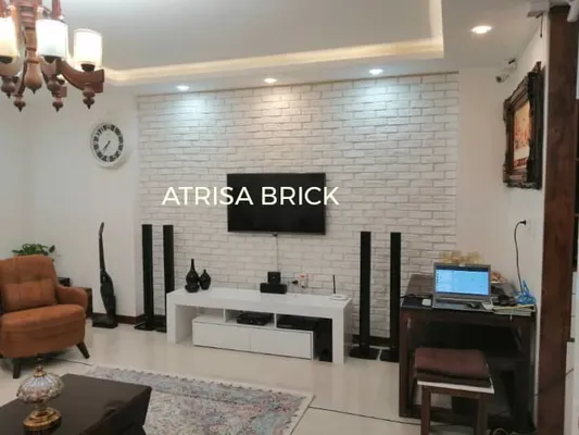 عکس آجر دکوراتیو سفید آتریسا 21936