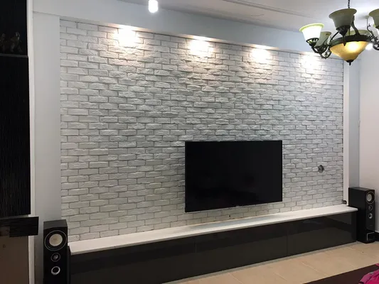 عکس آجر دکوراتیو سفید آتریسا 21937