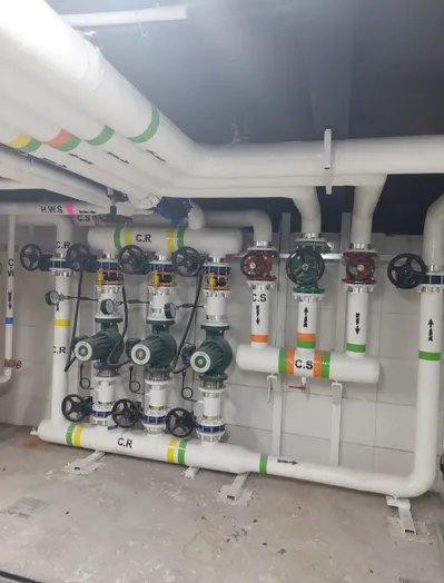 عکس اجرای تاسیسات ساختمان 24036