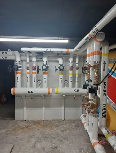 عکس اجرای تاسیسات ساختمان 24038