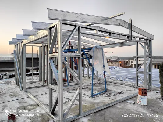 عکس اضافه اشکوب با سازه LSF 25652