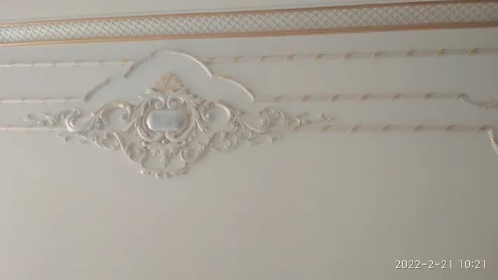 عکس اجرای گچبری ها و ستون های پیش ساخته 25760