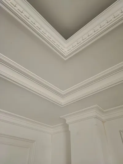 عکس اجرای گچبری ها و ستون های پیش ساخته 25761