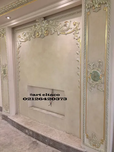 عکس پتینه کاری و ایجاد بافت برسطوح با ورق طلا 27777