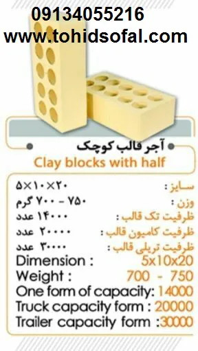 عکس کارخانه آجر سفال|آجرنما ده سوراخ 29126