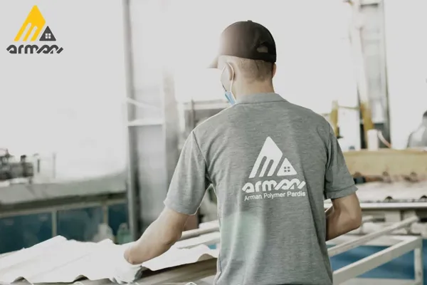 عکس تولید بام پوش upvc در طرح ها و رنگ های متنوع ، تولید ورق های فومیزه (pvc)  30604