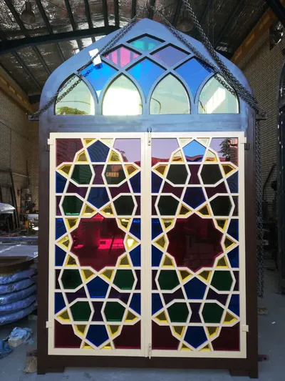 عکس درب و پنجره سنتی و گره چینی 31791