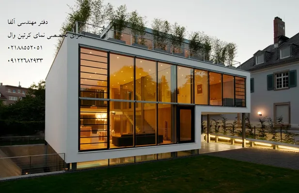 عکس قیمت نمای کرتین وال 31901