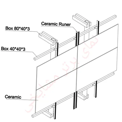 عکس مجری نمای فایبر سمنت برد نمای بتن اکسپوز تایل gfrc لوور دوکی 35646