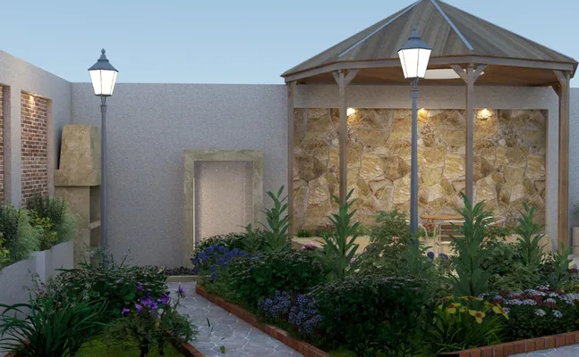 عکس تخصص در طراحی باغ ویلا و استخر با سبک های مدرن 39537