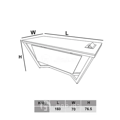 عکس میز اداری مدل K400 40619