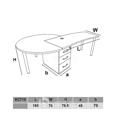 عکس ست میز مدیریت و کنفرانس3 نفره مدل KC710 40919