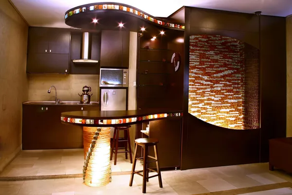 عکس کاشی شیشه ای دست ساز بین کابینتی آشپزخانه 42831