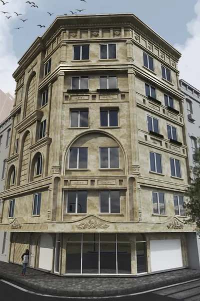 عکس  طراحی واجرای نمای سنگ ساختمان در مشهد  44483