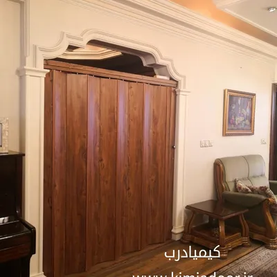 عکس درب آکاردئونی pvc - درب آکاردئونی چوبی - درب آکاردئونی پی وی سی  44503
